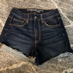 High Rise Jean Shorts